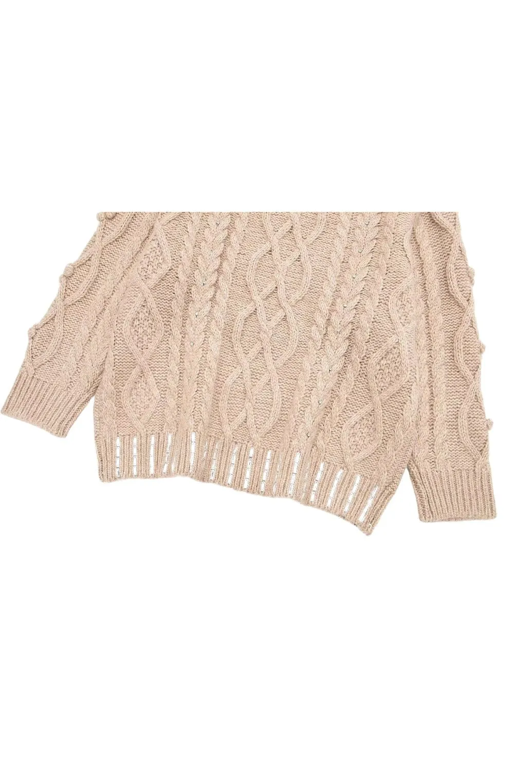 ' Harper 'Gemstone and Faux Pearl Knitted Sweater