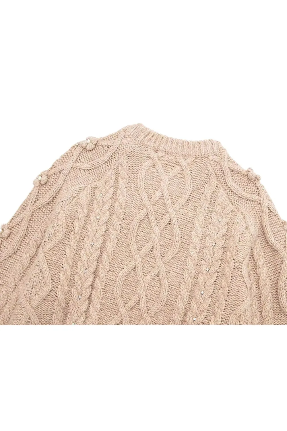 ' Harper 'Gemstone and Faux Pearl Knitted Sweater