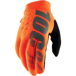 100% Youth Brisker Gloves - Orange/Black