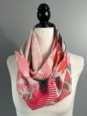 60 inch Reversible Infinity Scarf (long) E004