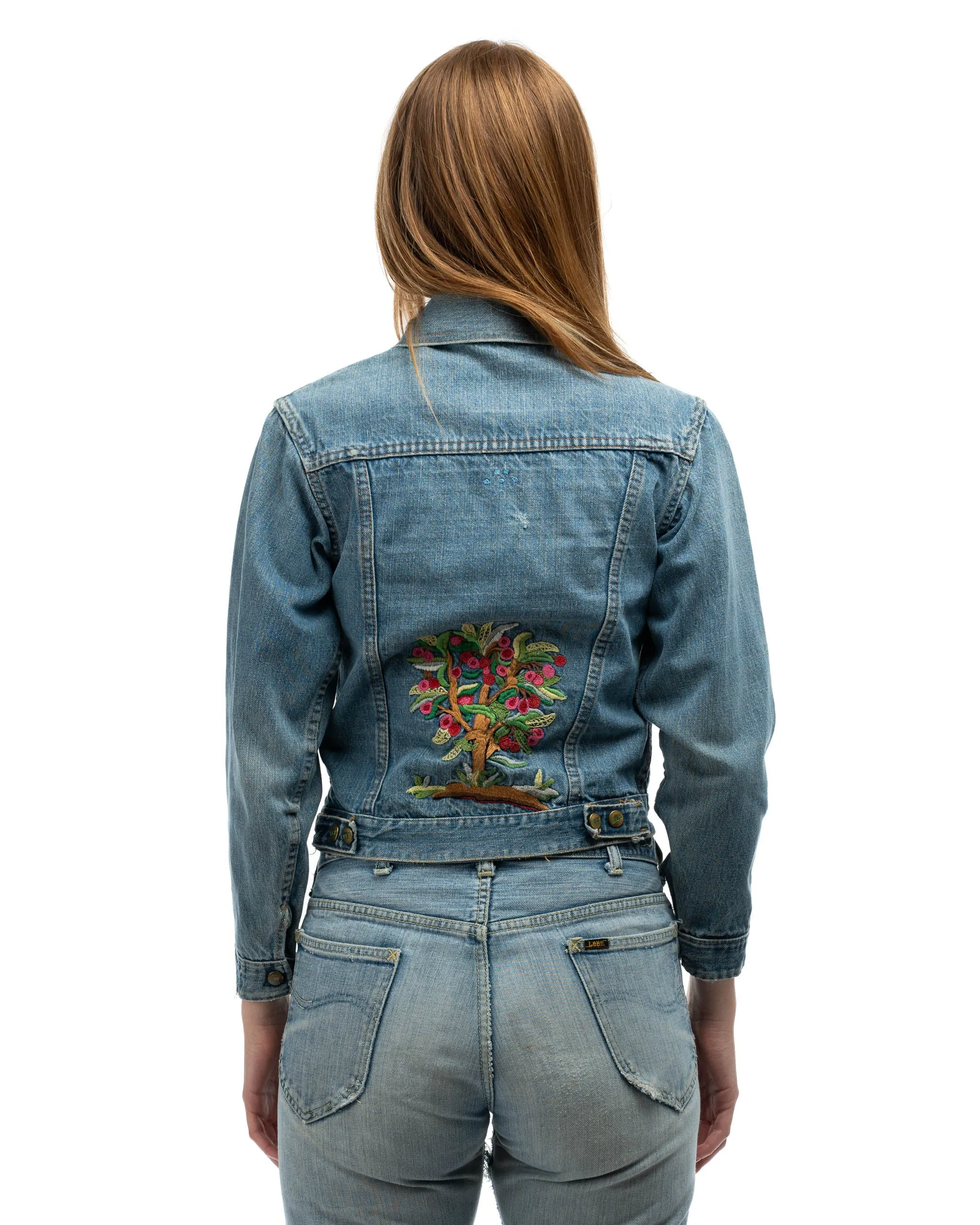 70’s Embroidered Ely Denim Jacket - Small