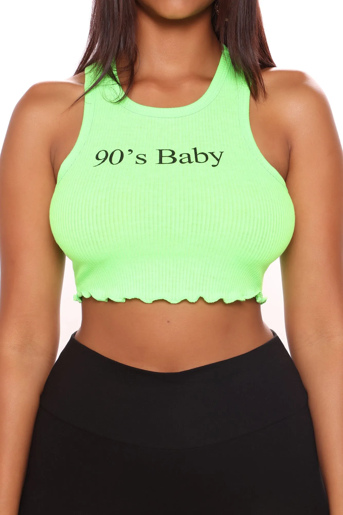 90's Baby Tank Top - Neon Green