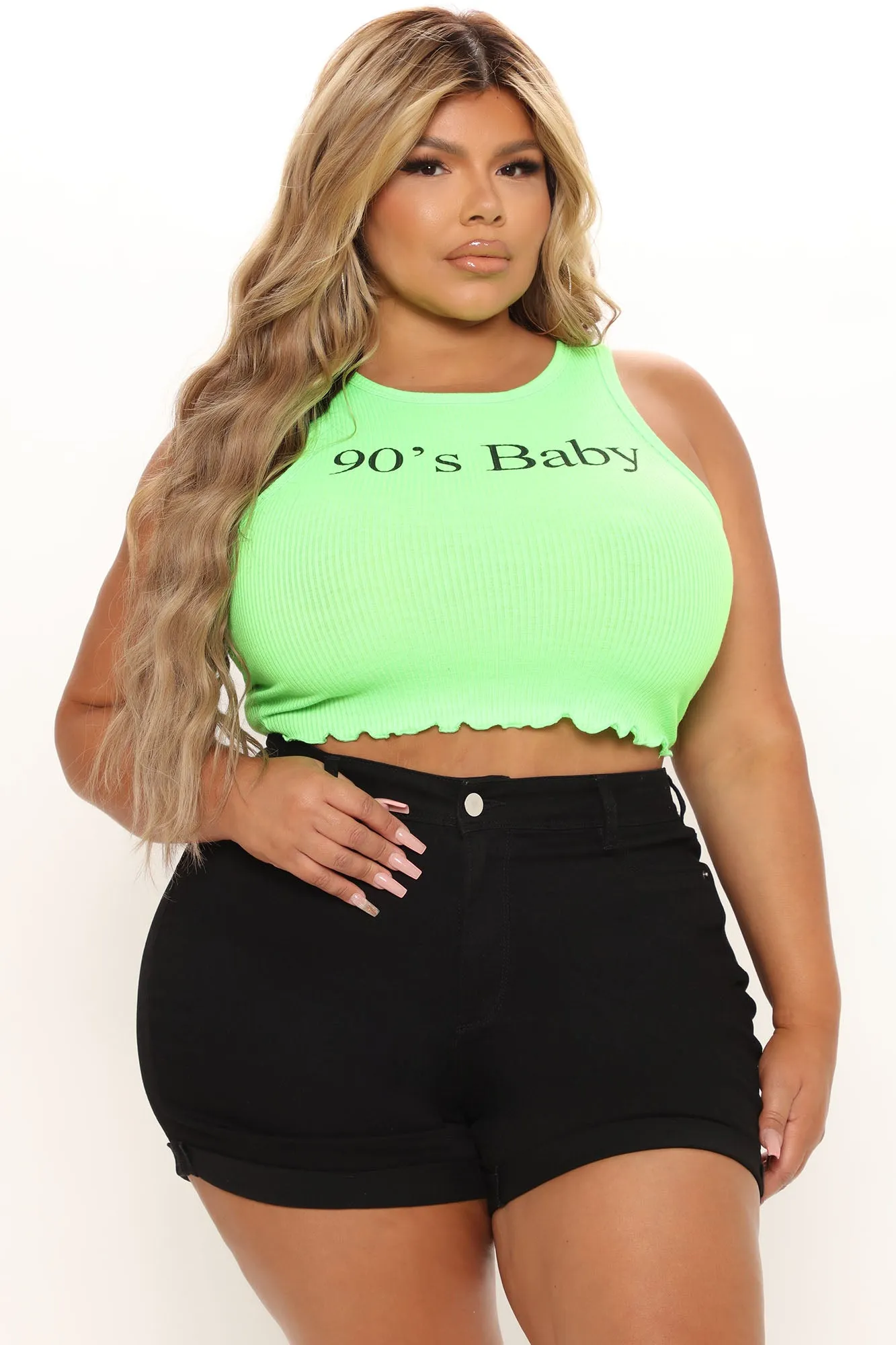 90's Baby Tank Top - Neon Green