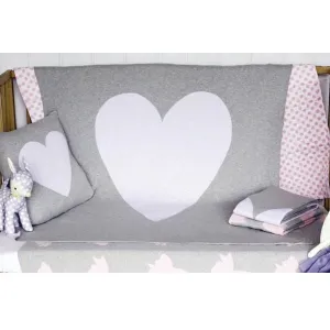 Alimrose Knit Cot Blanket - Heart