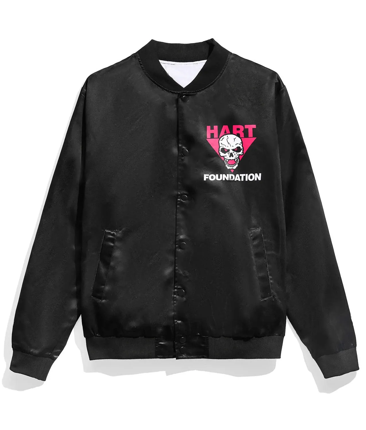 American Wrestler Bret Hart The Hart Foundation Black Bomber Jacket