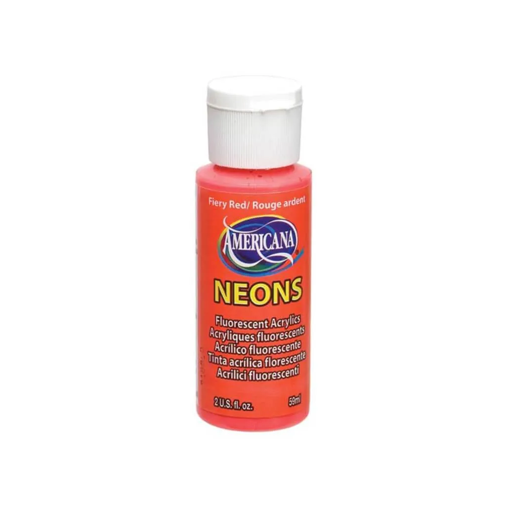 Americana Neon Fluorescent Acrylic Paint 2oz