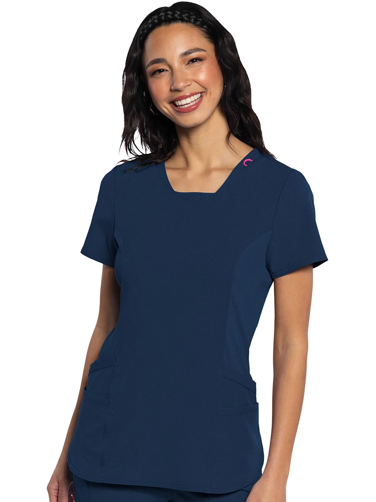 Amp - Women's Stylized V-Neck Top