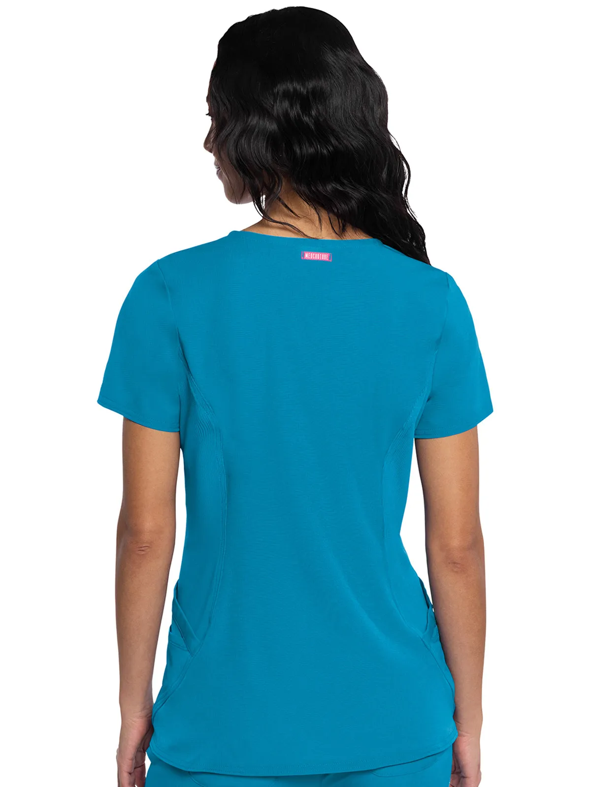 Amp - Women's Stylized V-Neck Top