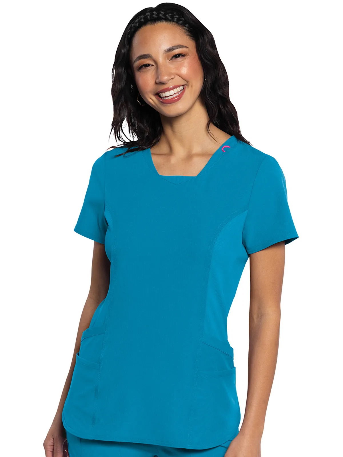 Amp - Women's Stylized V-Neck Top