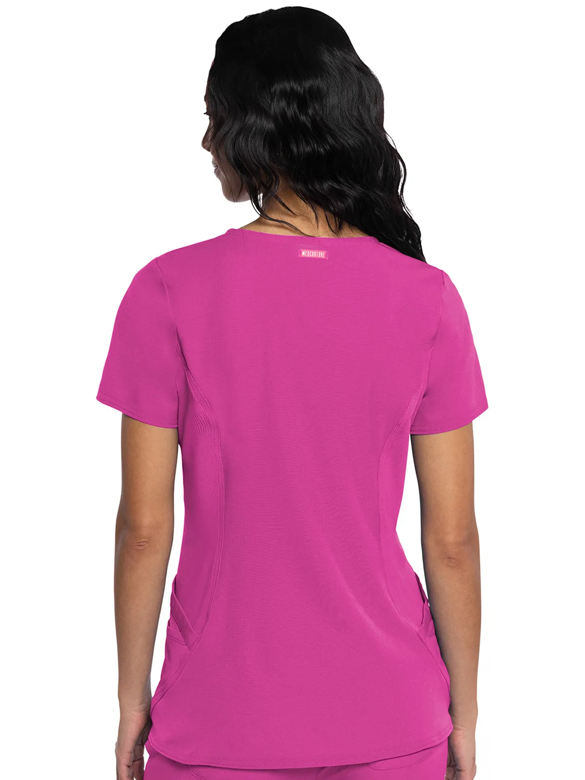 Amp - Women's Stylized V-Neck Top