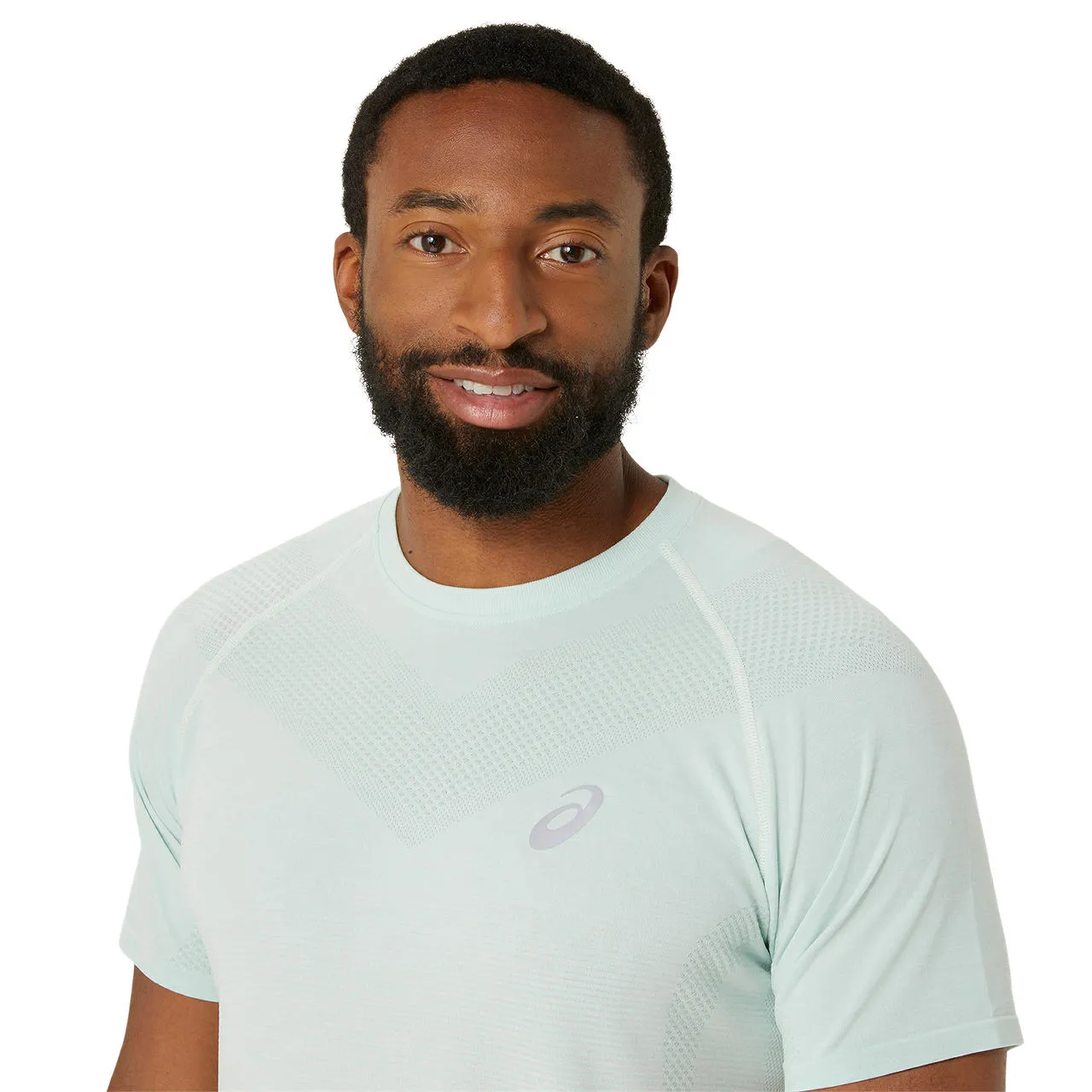 Asics Men&#x27;s Seamless SS Top Light Celadon/Birch | Buy Asics Men&#x27;s Seamless SS Top Light Celadon/Birch here | Outnorth