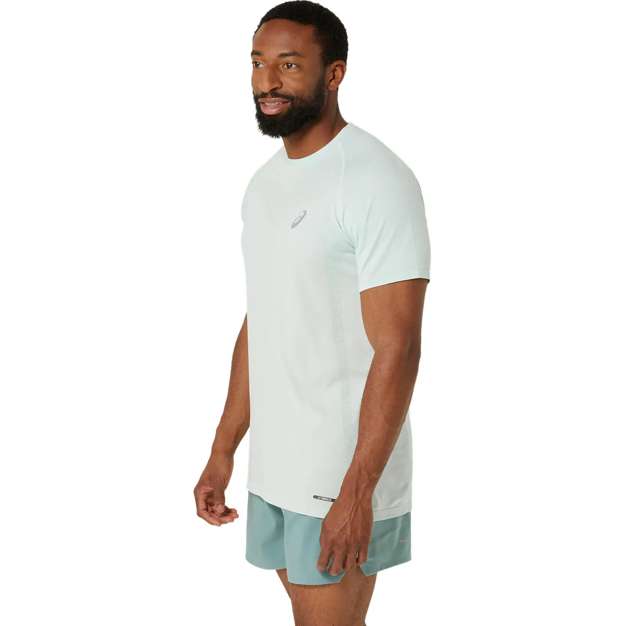 Asics Men&#x27;s Seamless SS Top Light Celadon/Birch | Buy Asics Men&#x27;s Seamless SS Top Light Celadon/Birch here | Outnorth