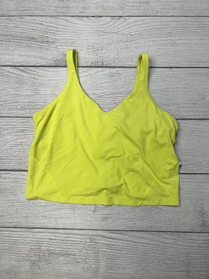 Athletic Tank Top By Lululemon In Neon, Size: 16