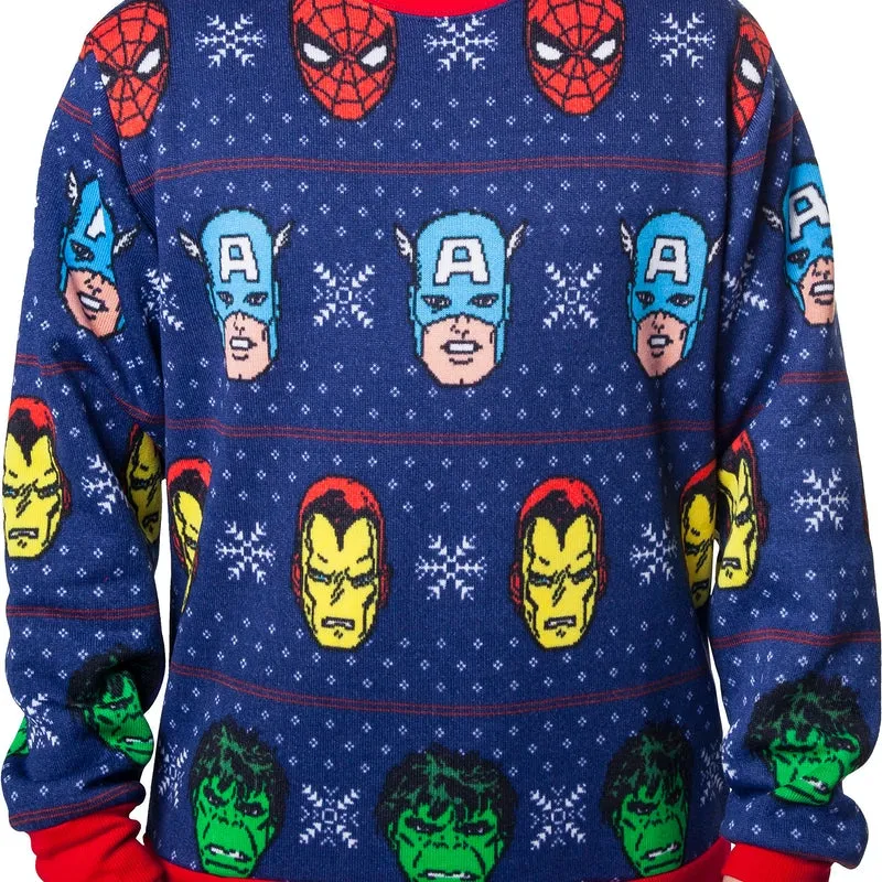 Avengers Marvel Comics Faux Christmas Sweater