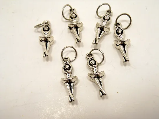 Ballerinas: Set of 6 Stitch Markers