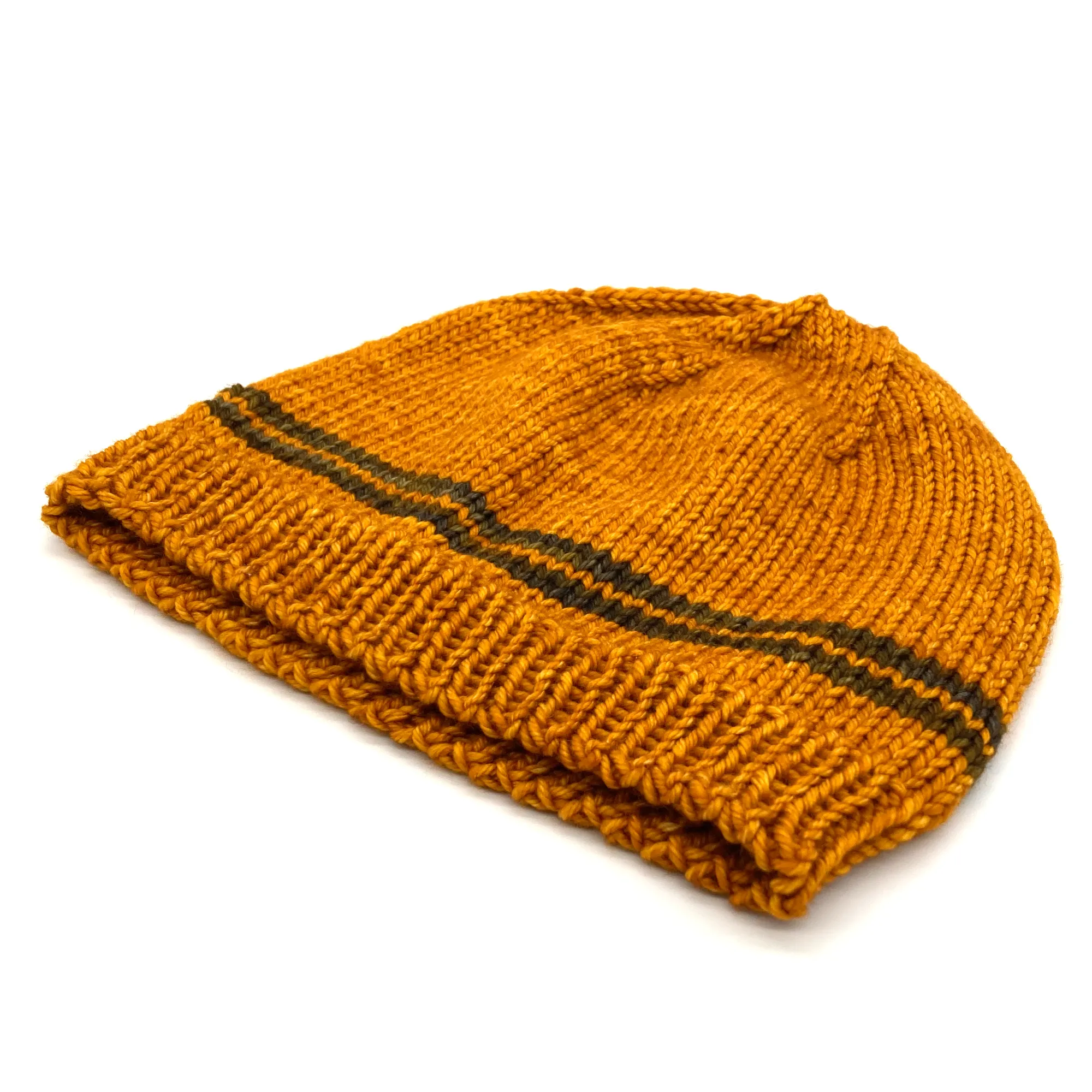 Basic Beanie | 100% Superwash Merino Wool | Glitter Gold