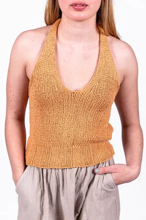 Bien knit top in peach