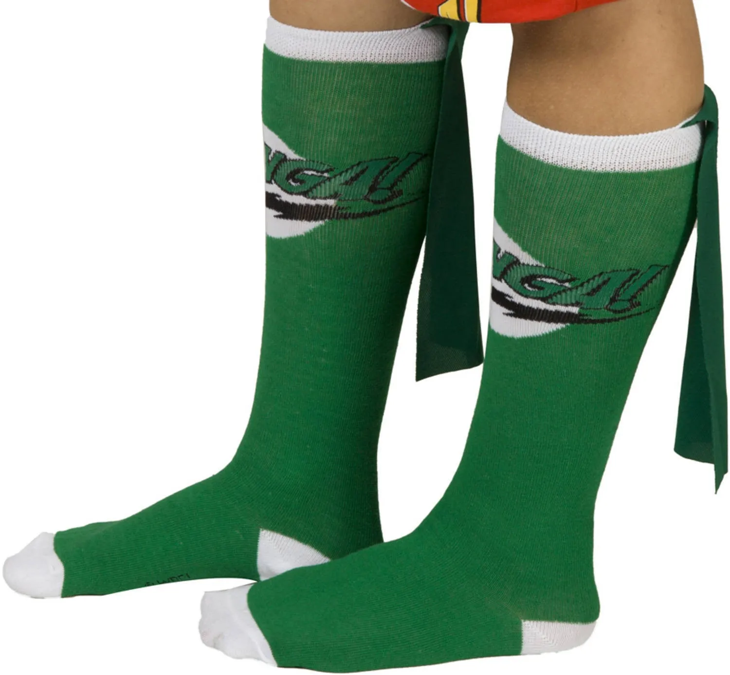 Big Bang Theory Green Bazinga Caped Socks