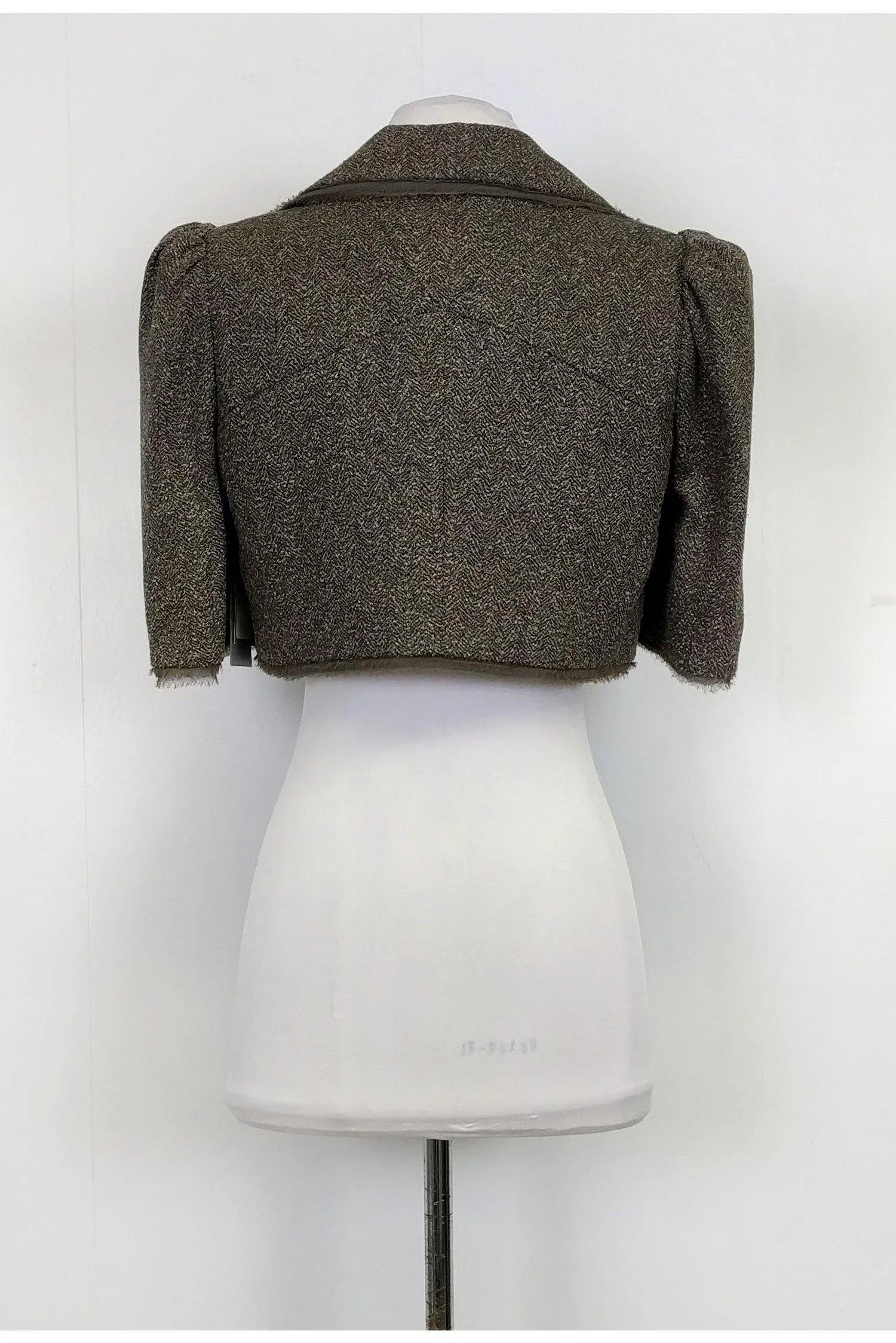 Bill Blass - Brown Crop Top Jacket Sz 2