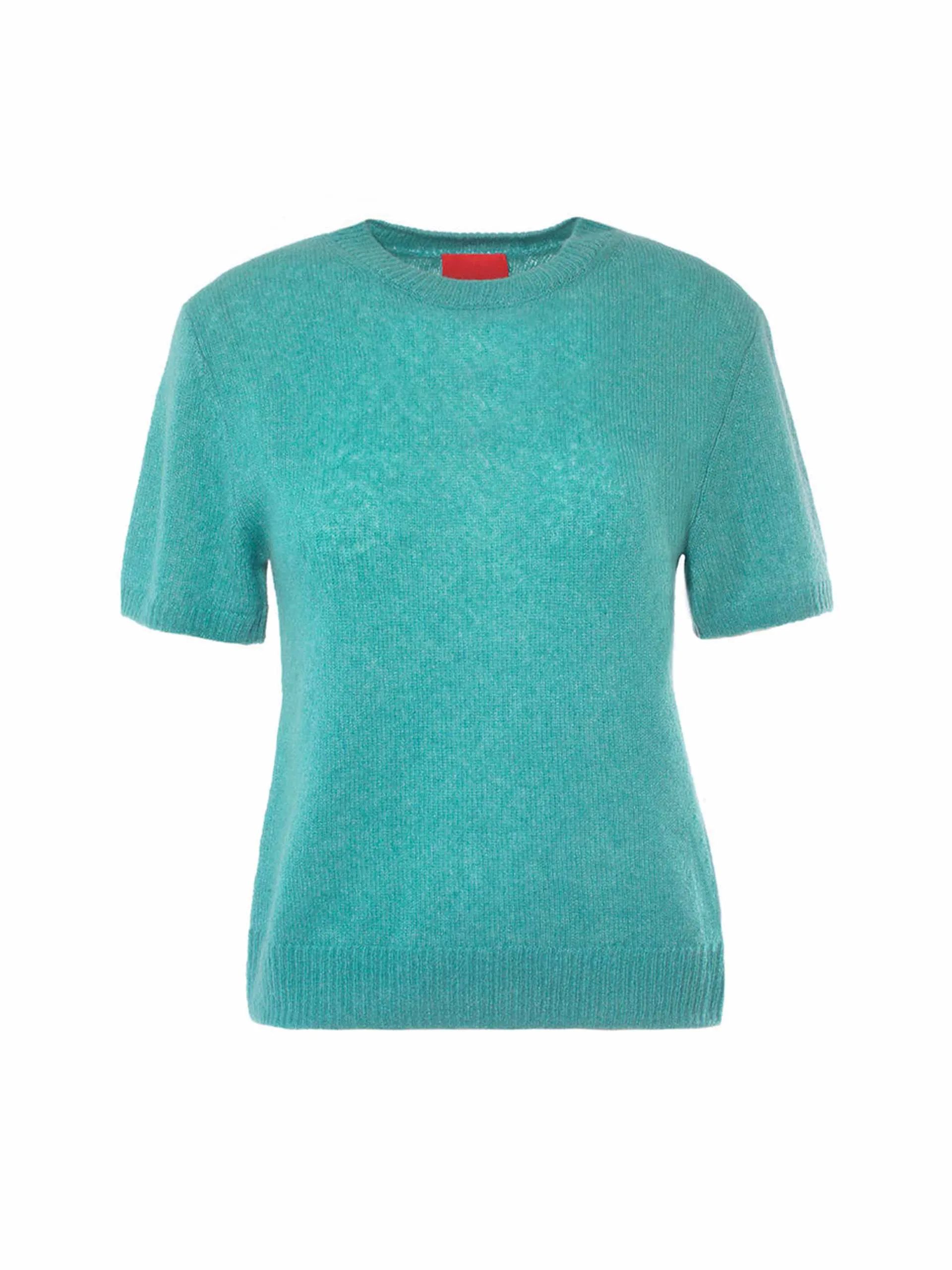 Blue knit cashmere top