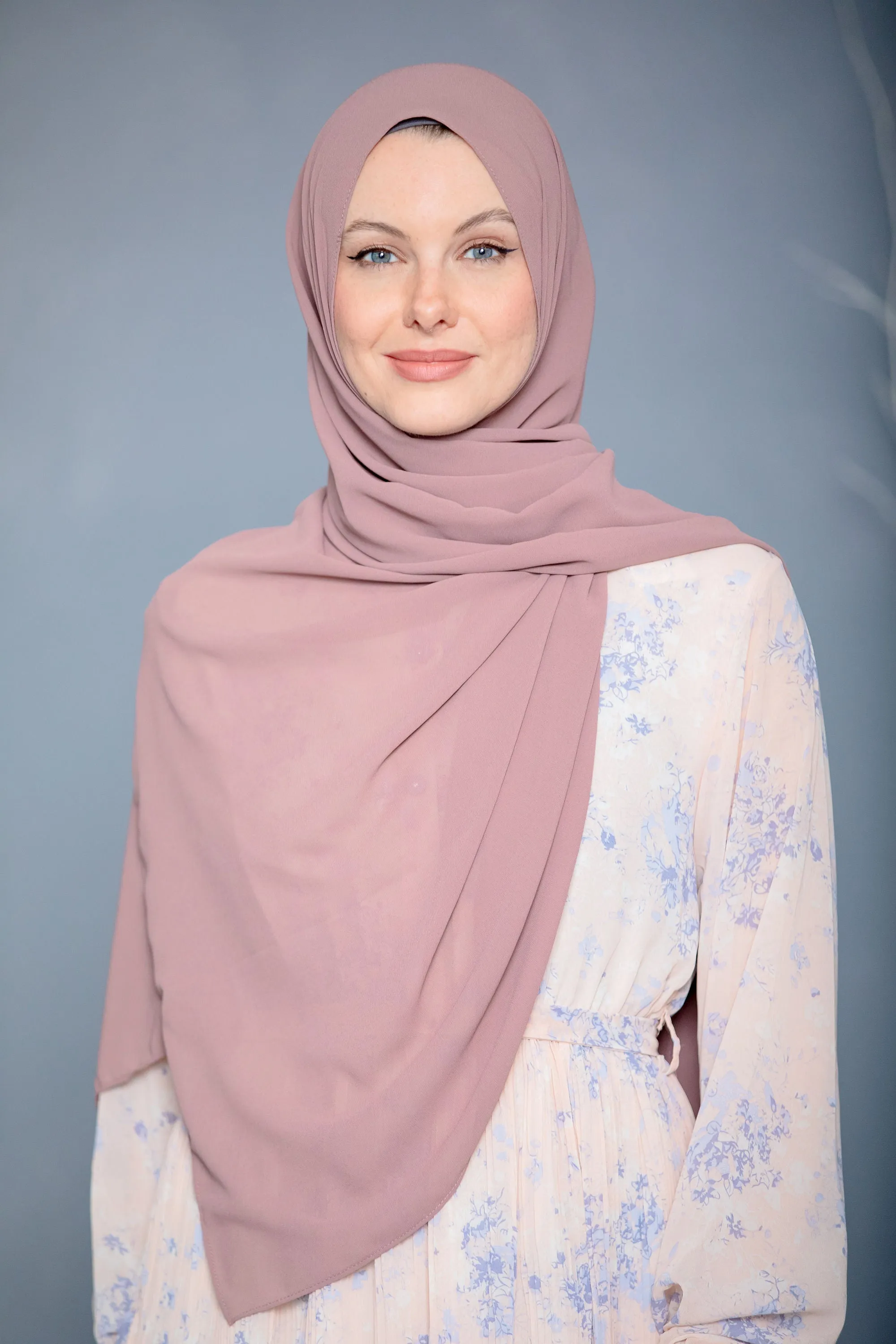 Blush Pink Chiffon Hijab