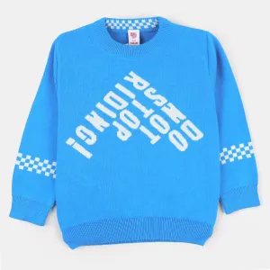 Boys Sweater Do Not Stop -Blue