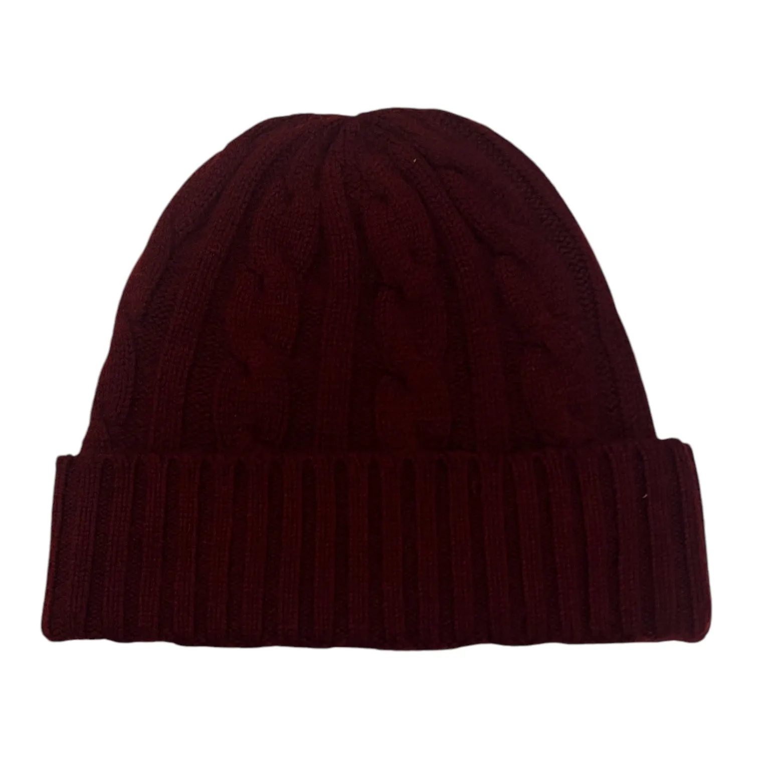 Burgundy Cashmere Beanie