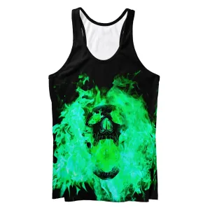 Burning Skull Tank Top