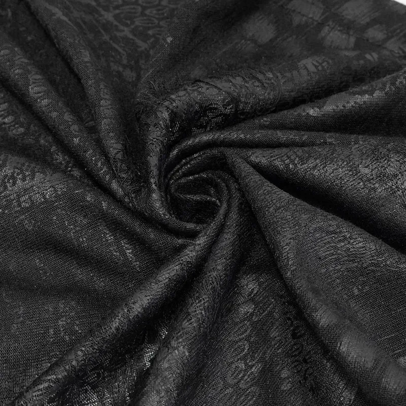 CA021 dark thin hooded  small shawl