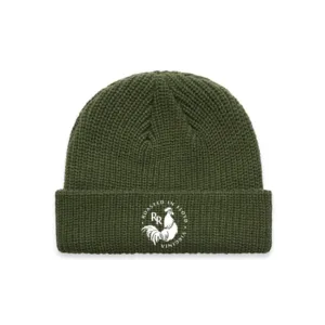 Cable Beanie - Army Green