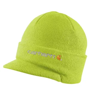 Carhartt Men's Brite Lime Knit Hat with Visor