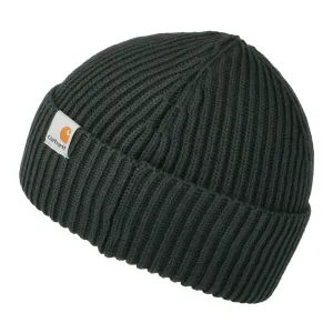 Carhartt WIP Hats Burbank Organic Cotton Fisherman Beanie Hat - Charcoal