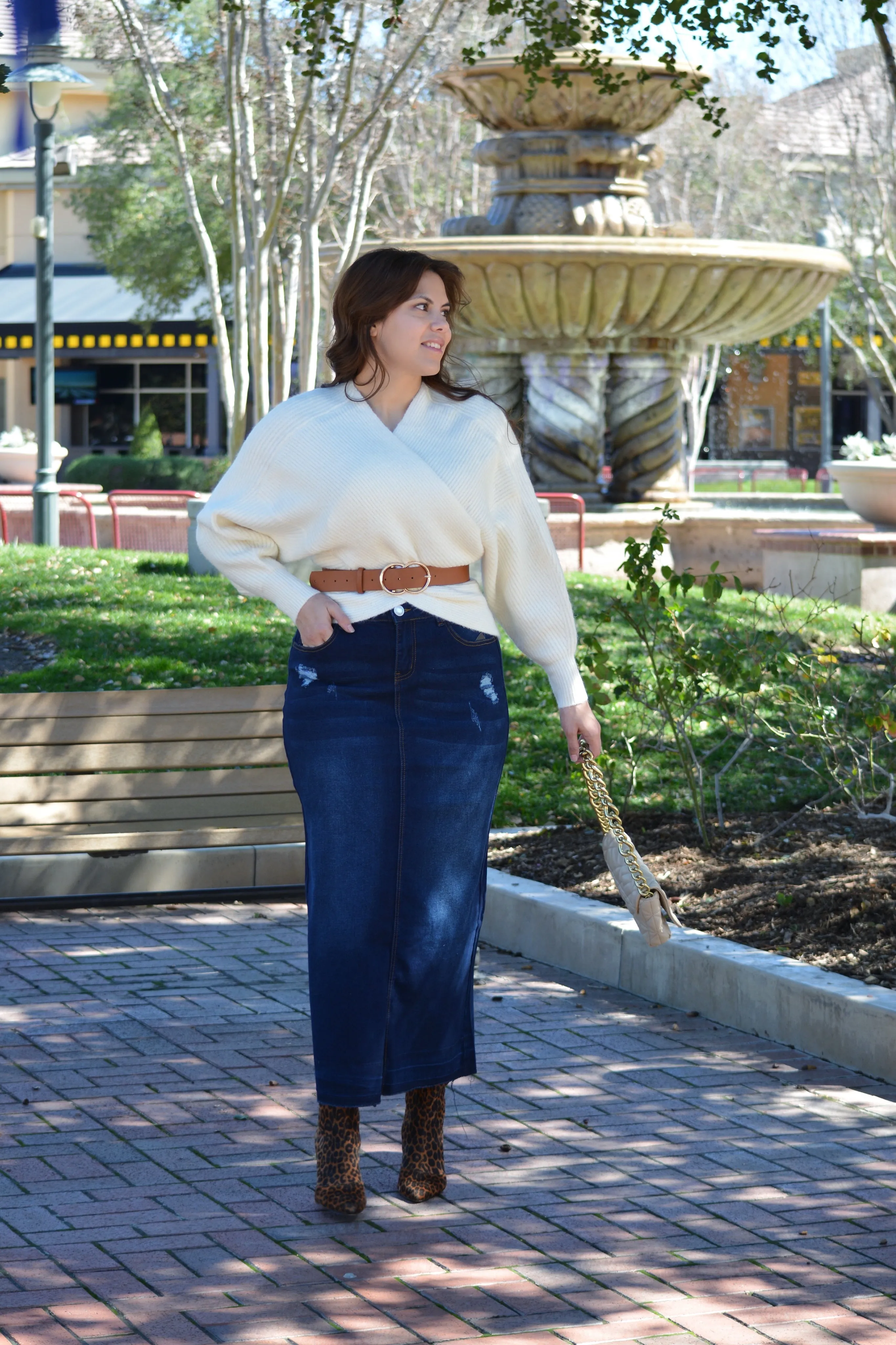 Cassie Ivory Criss Cross Sweater