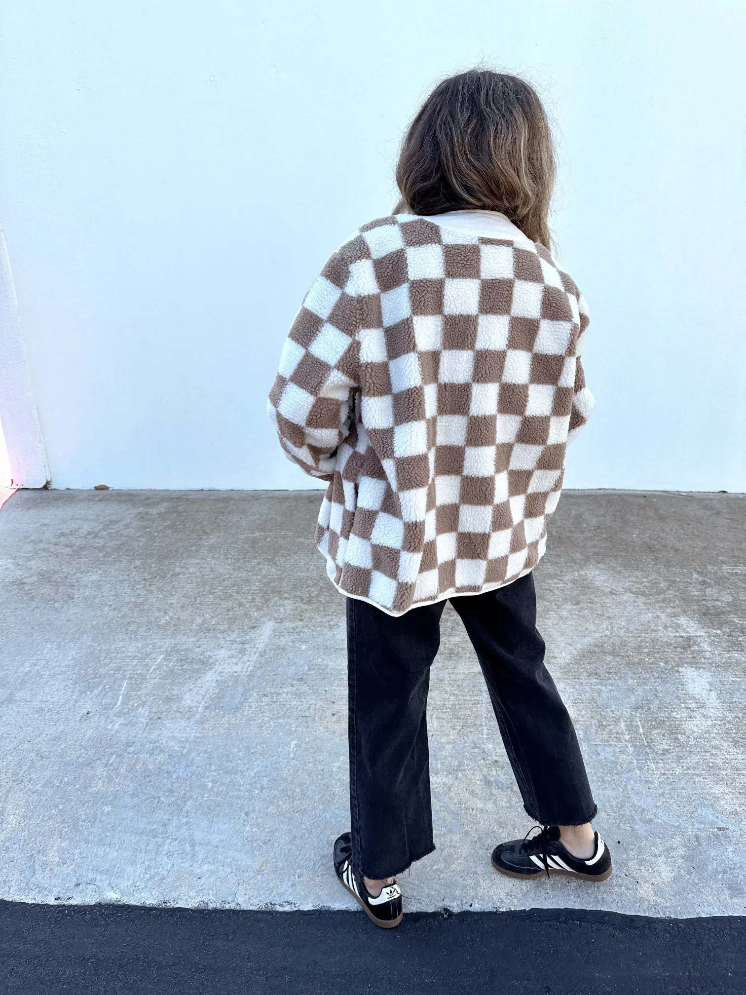 Checkered Sherpa Jacket