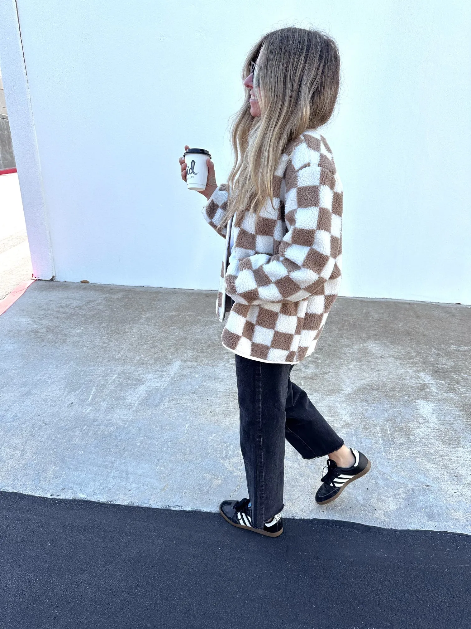 Checkered Sherpa Jacket