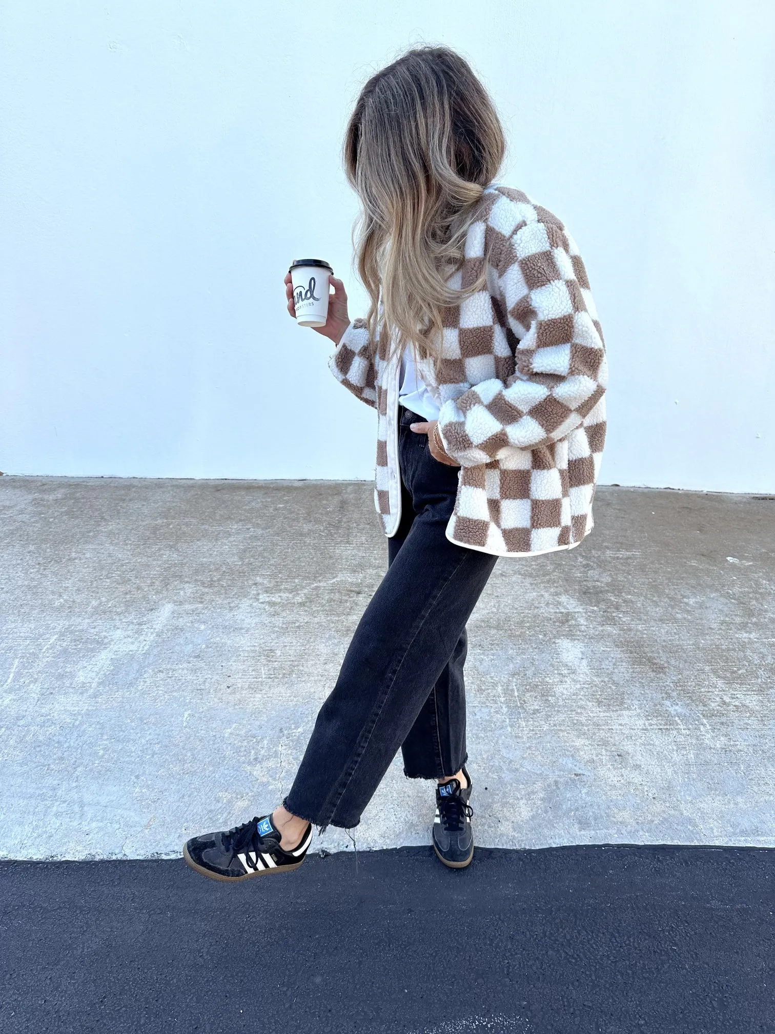 Checkered Sherpa Jacket