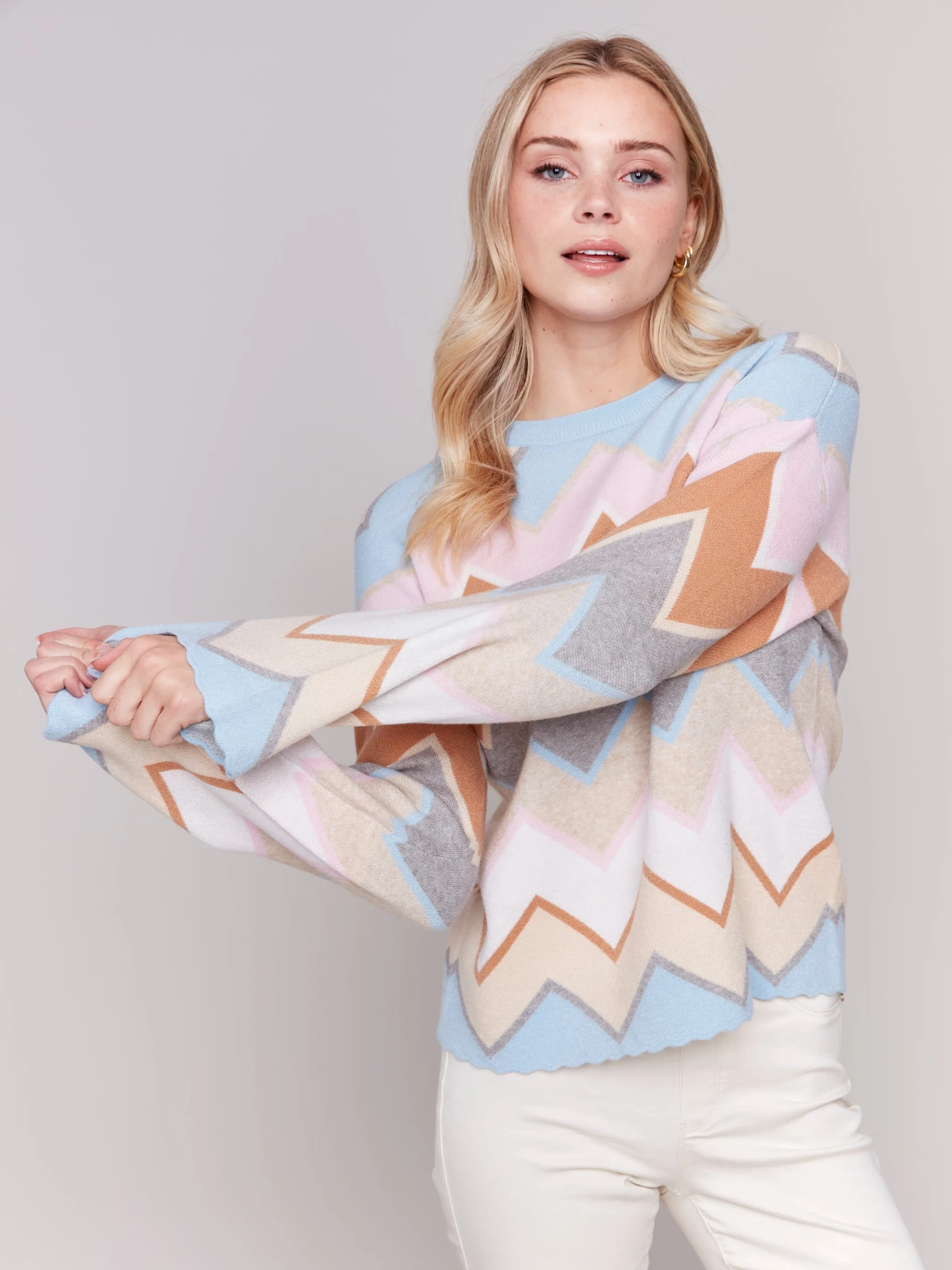 Chevron Knit Sweater