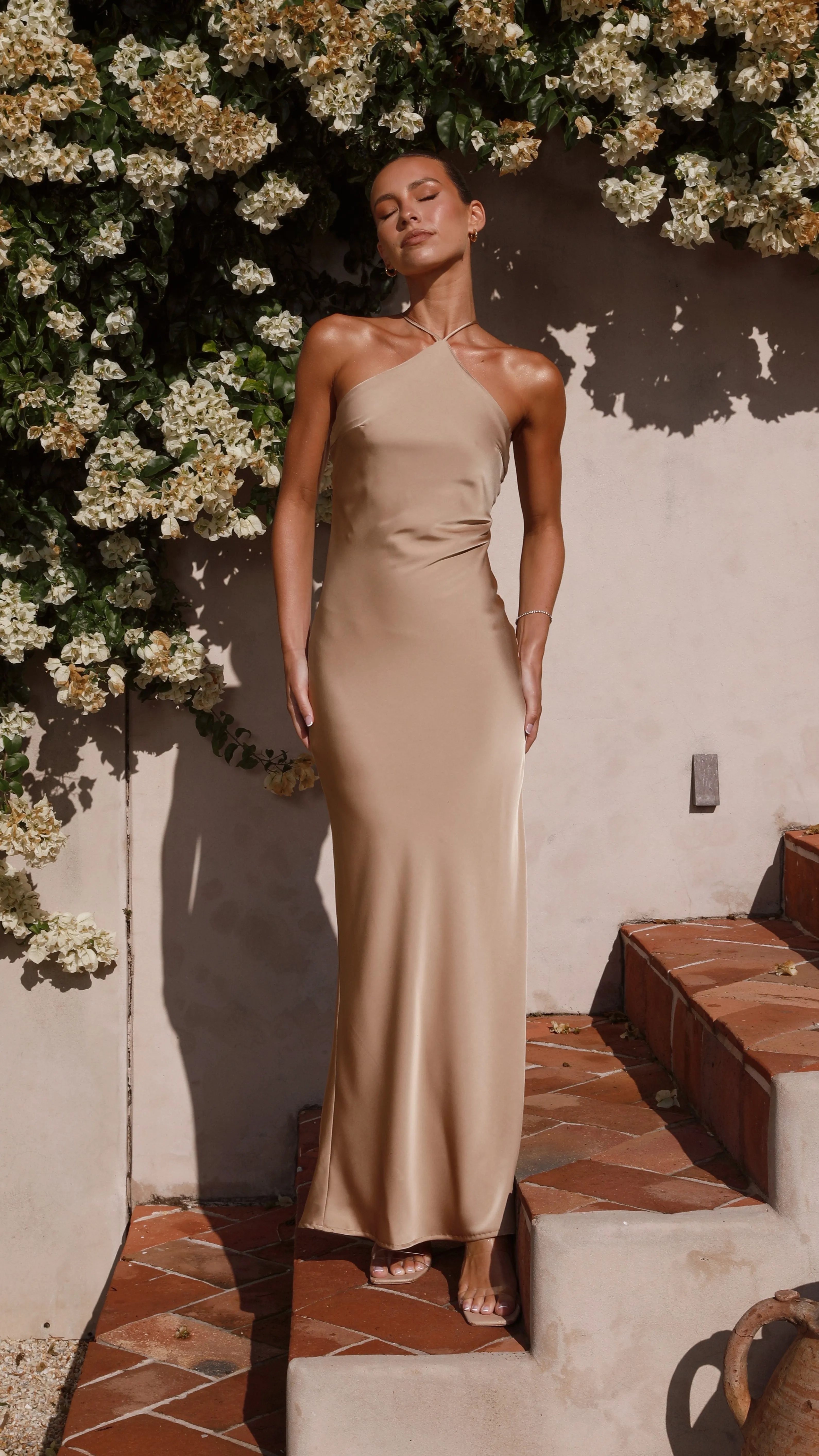 Chiara Maxi Dress - Latte