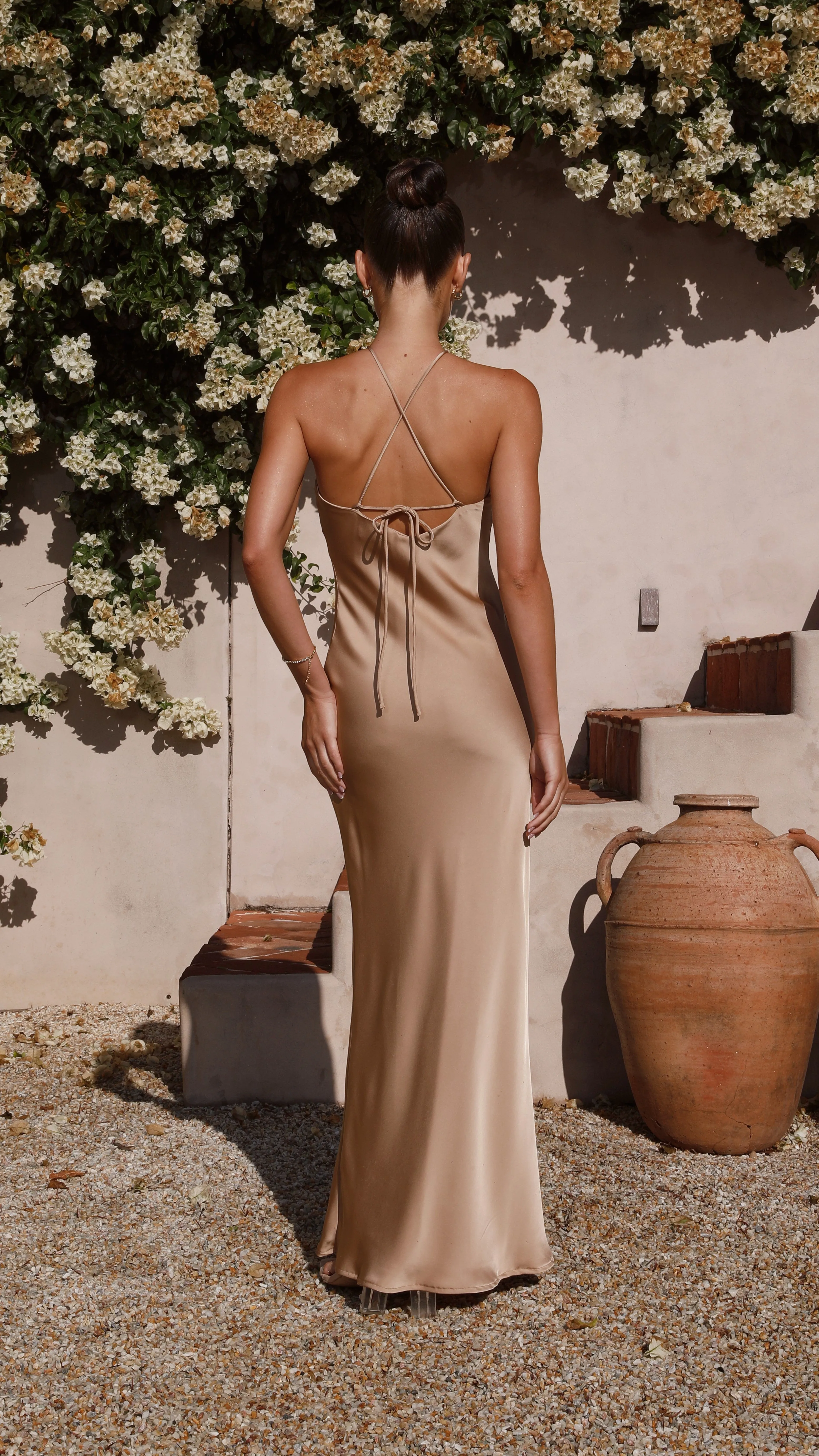 Chiara Maxi Dress - Latte