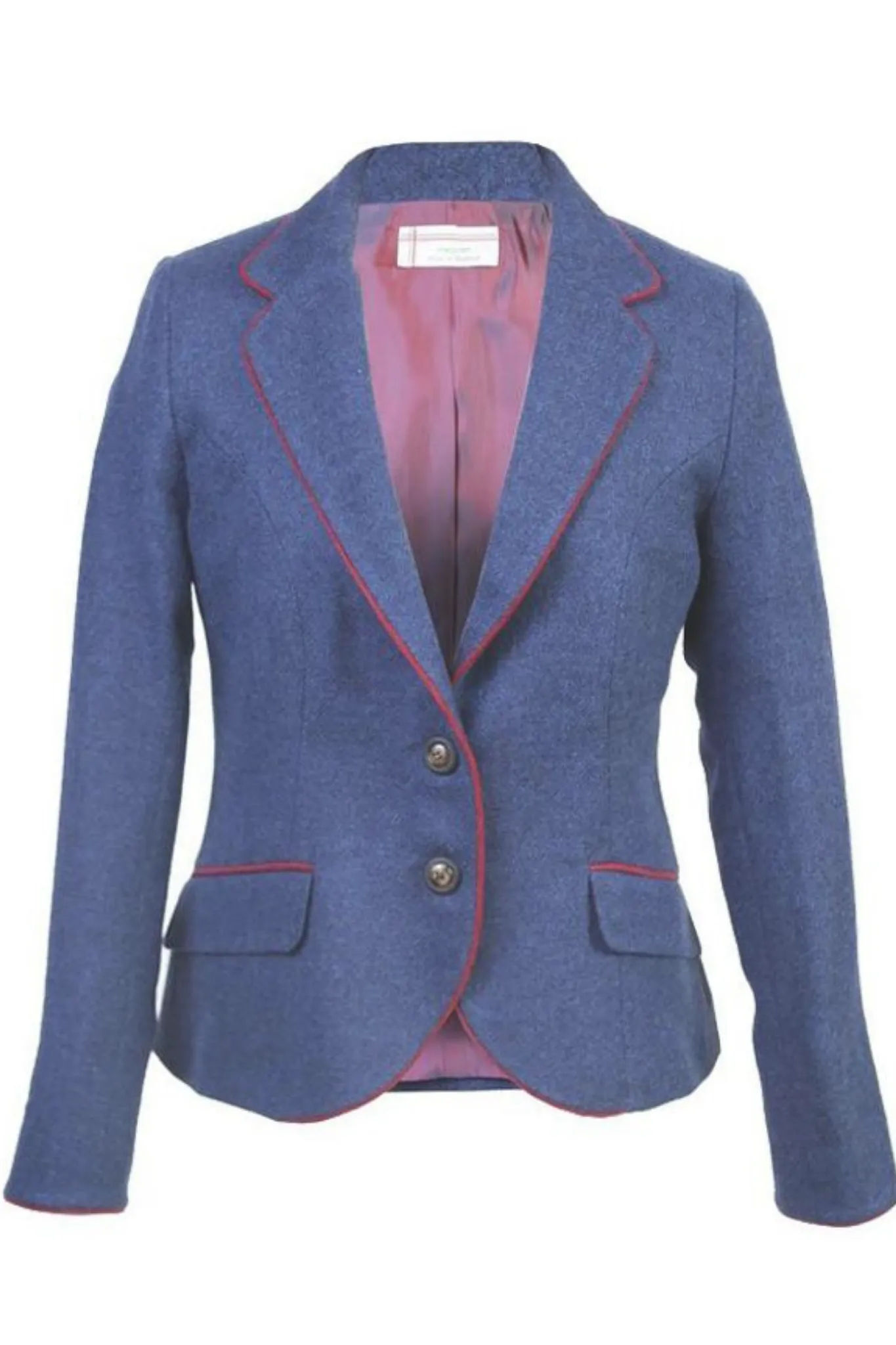 Christie Lambswool Jacket with Contrast Trim Piping