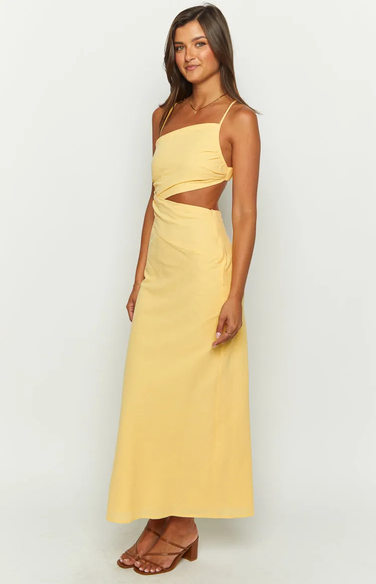 Cindy Yellow Maxi Dress