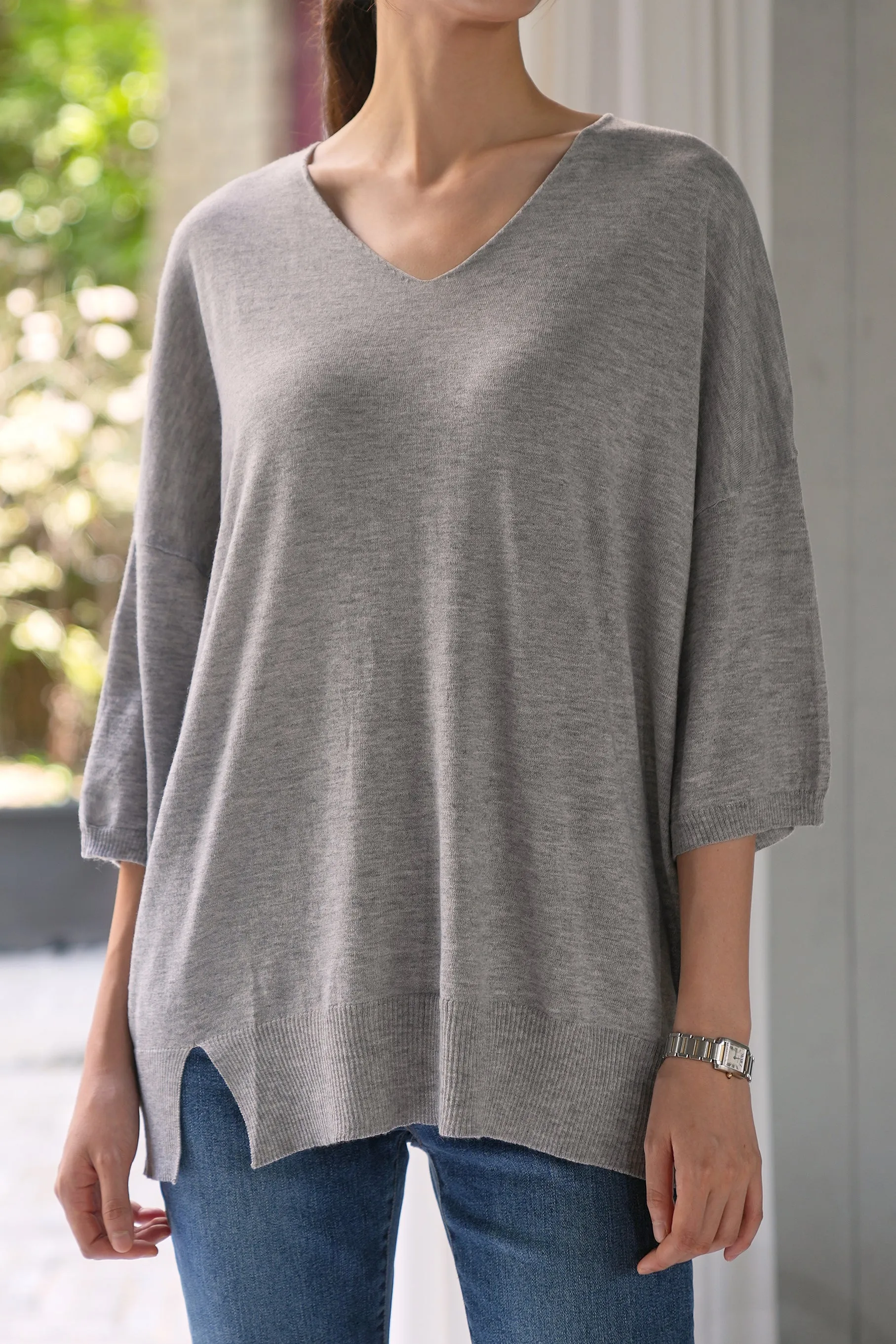 Claudia V-Neck Knit Top