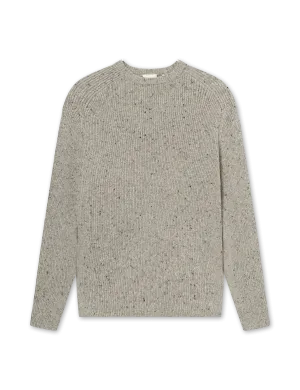 Cone Rib Knit | Light grey melangé