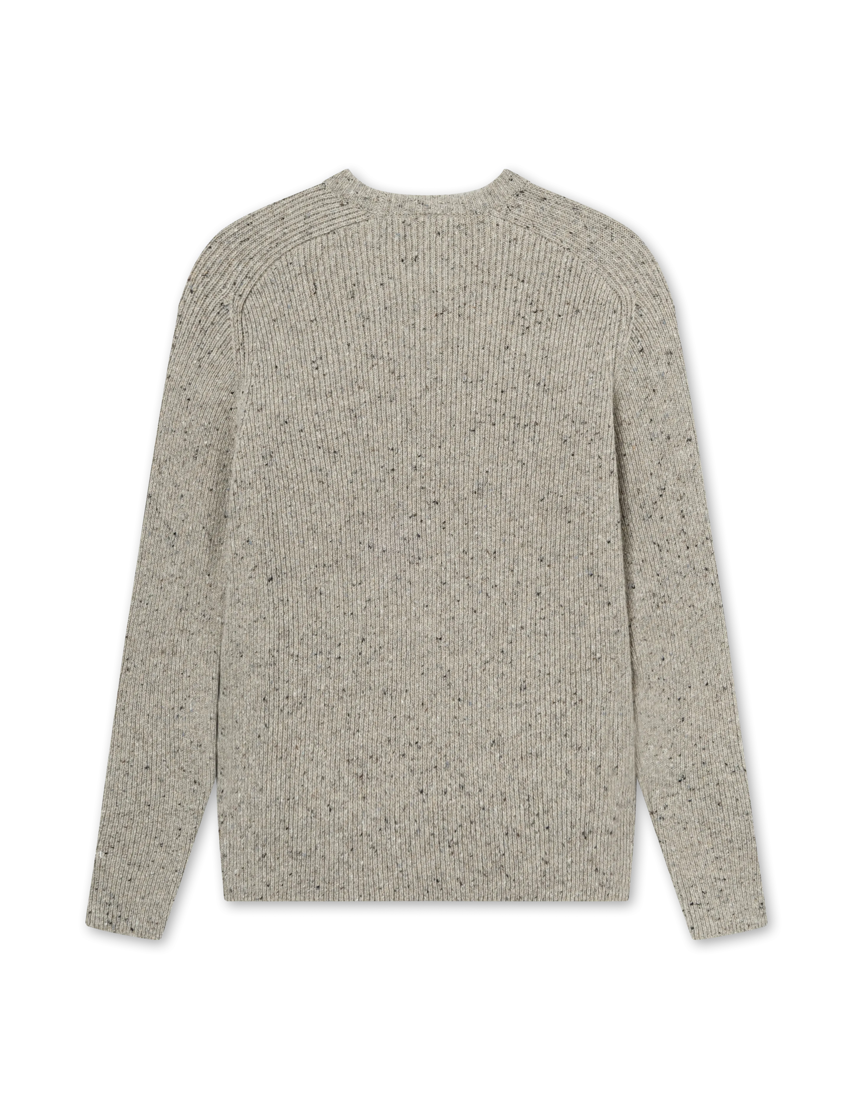 Cone Rib Knit | Light grey melangé