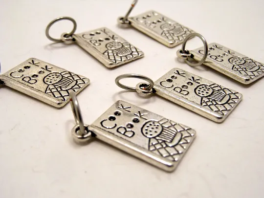 Cook Books: Set of 6 Stitch Markers