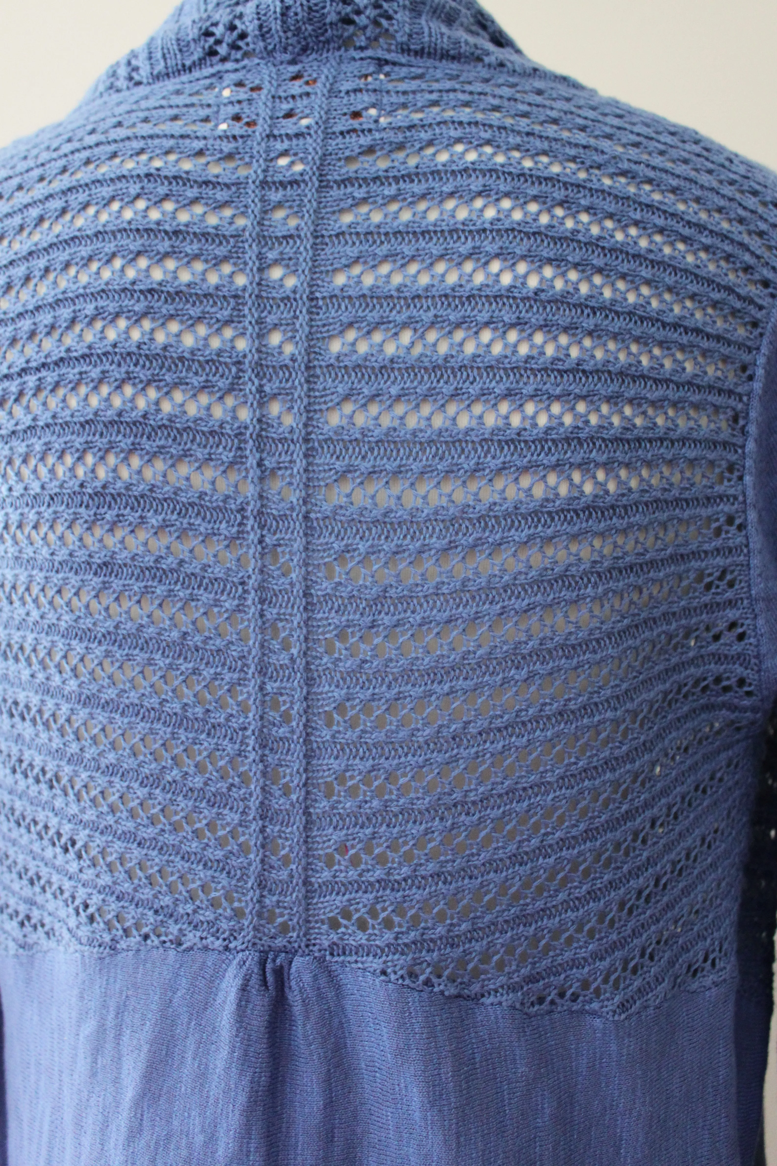 Cool Summer Blue Lightweight Cardigan