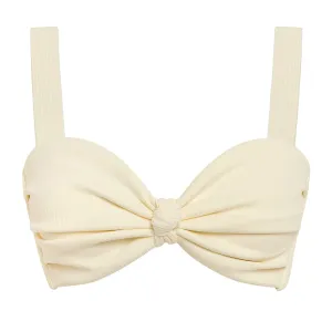 Cream Rib Hayden Bikini Top