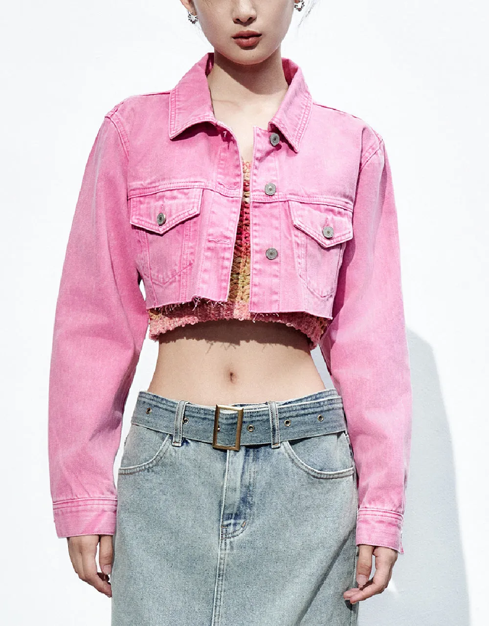 Cropped Denim Jacket