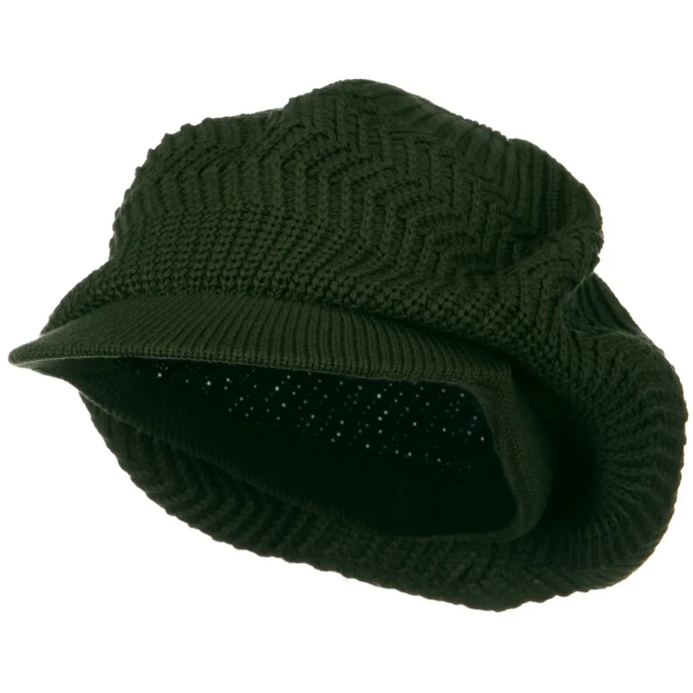 Crown Plain Beanie Visor