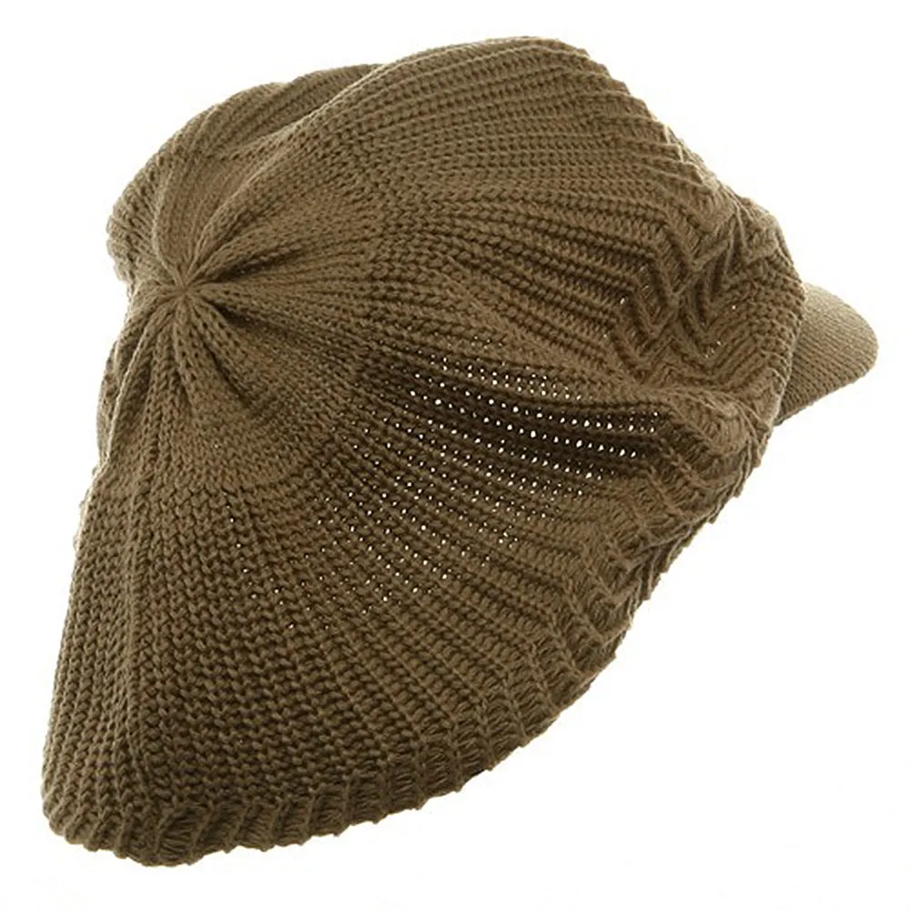 Crown Plain Beanie Visor